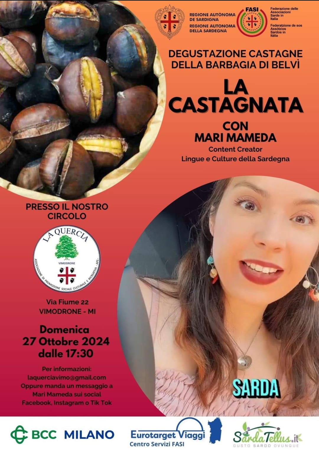 castagnata 27 ottobre 2024